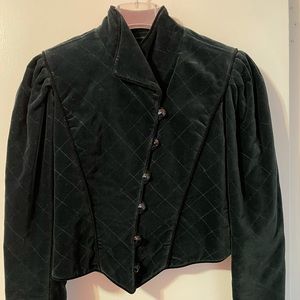 Vintage Emanuel Ungaro 1990 velvet jacket. Size 4